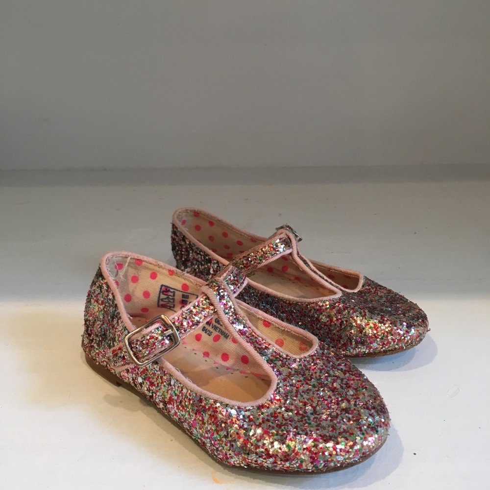 Girls Glitter Mary Janes by Boden